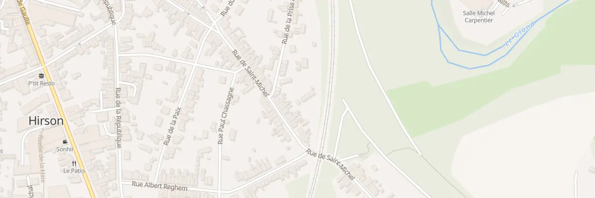 Plan du 109 Rue de Saint Michel à Hirson