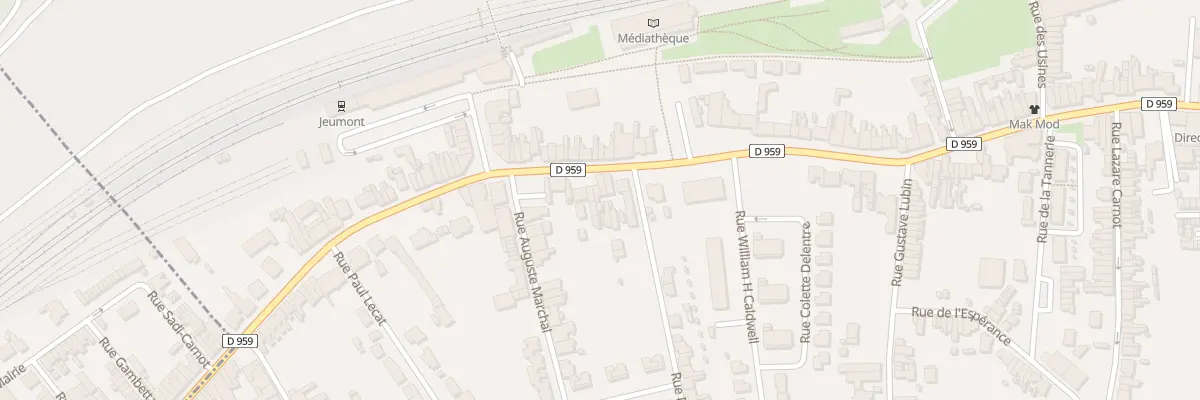 Plan du 346 Rue Léon Blum à Jeumont