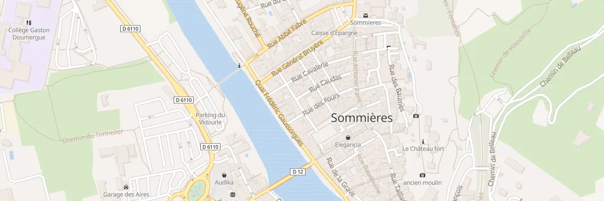 Plan du 9 Rue Mazelle à Sommières