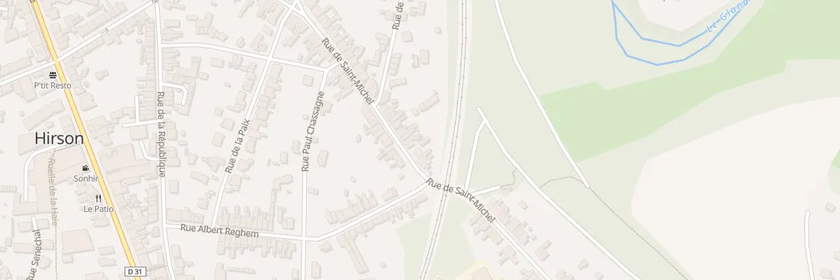 Plan du 119 Rue de Saint Michel à Hirson
