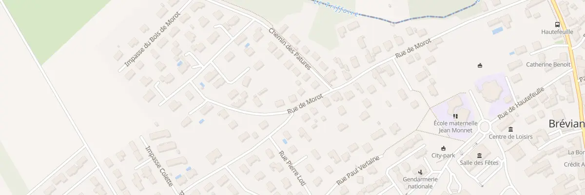 Plan du 32 Rue de Morot à Bréviandes