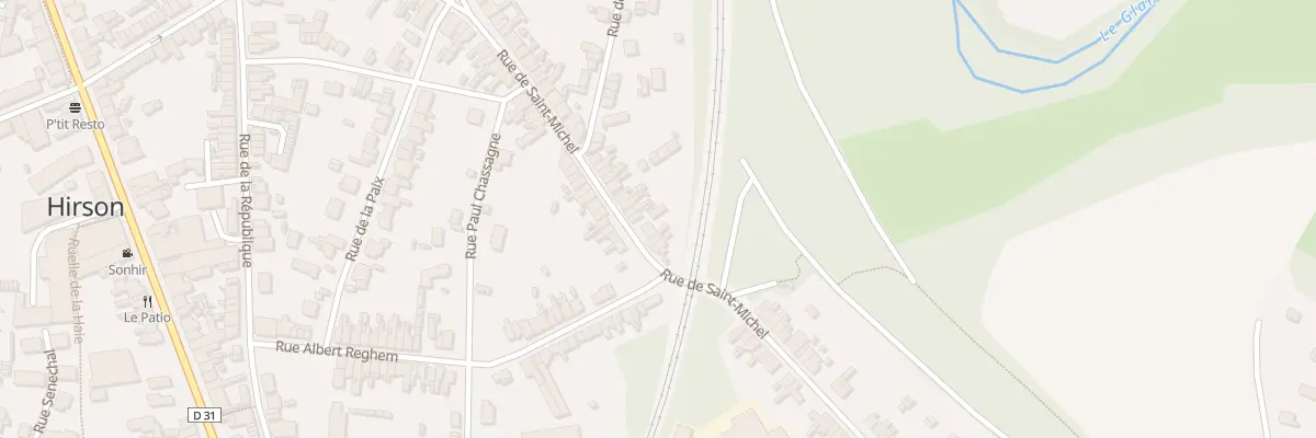 Plan du 121 Rue de Saint Michel à Hirson