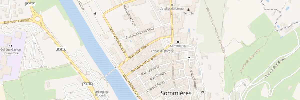 Plan du 25 Rue du General Bruyere à Sommières