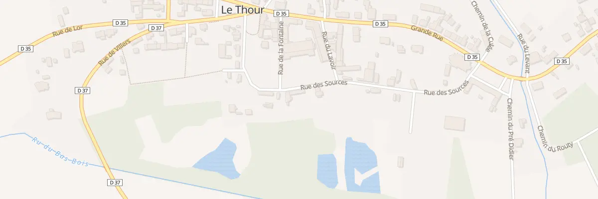 Plan du 5103 Le Thour Haut au Thour