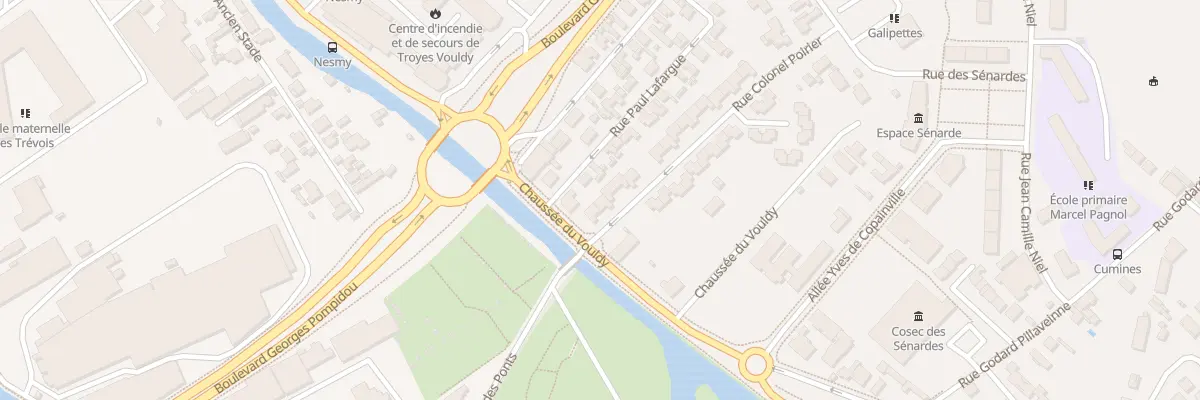 Plan du 3 Rue du Colonel Poirier à Troyes