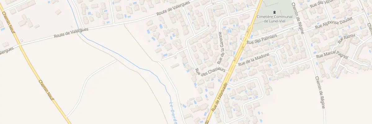 Plan du 105 Rue des Chasseurs à Lunel-Viel