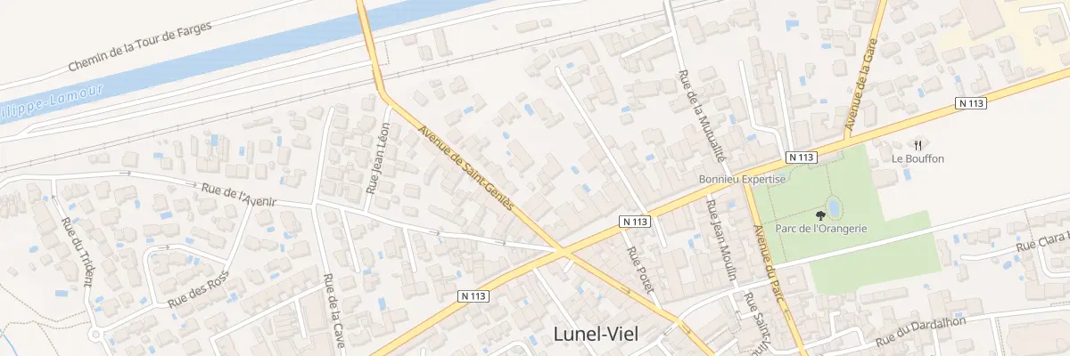 Plan du 54 Av de Saint Geniès à Lunel-Viel