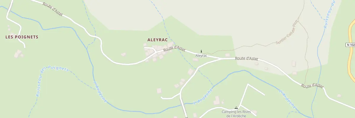Plan du 995 Rte d’Astet à Mayres