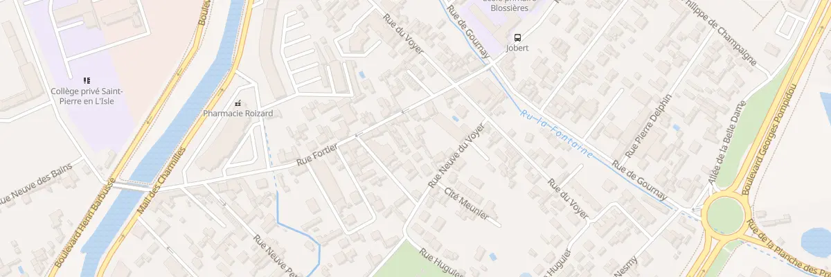 Plan du 16T Rue Fortier à Troyes