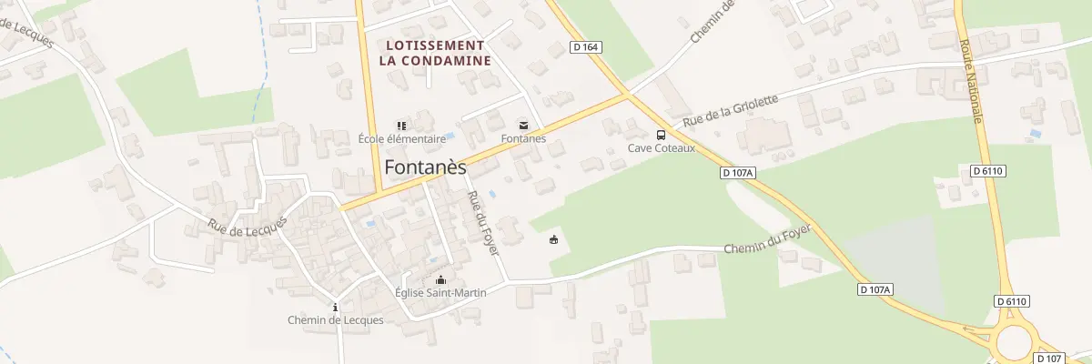 Plan du 5246 Rue de la Mairie à Fontanès