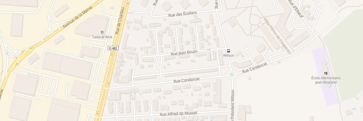 Plan du 41 Rue du Président Wilson à Roanne