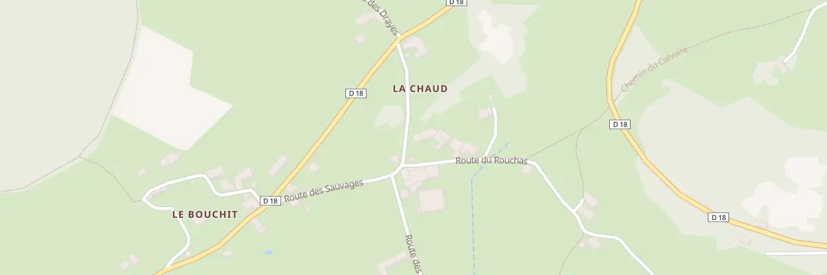 Plan du 5187 La Chaud à Queyrières
