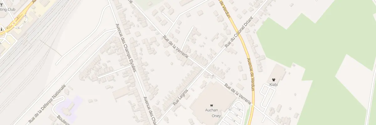 Plan du 42 Rue de la Verrerie à Hirson