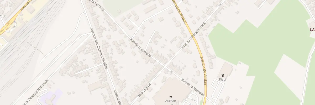 Plan du 43 Rue de la Verrerie à Hirson