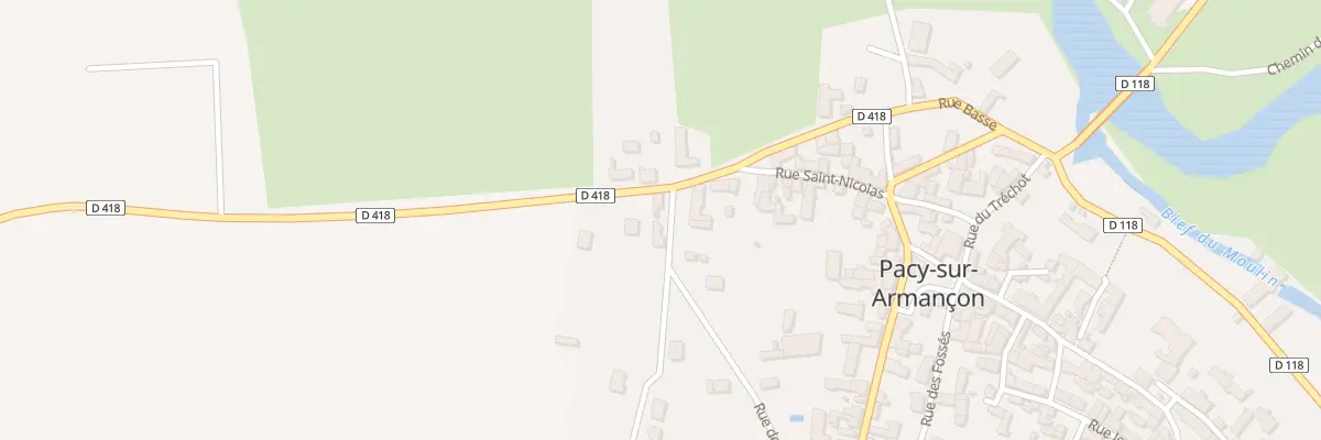 Plan du 23 Rue St Nicolas à Pacy-sur-Armançon