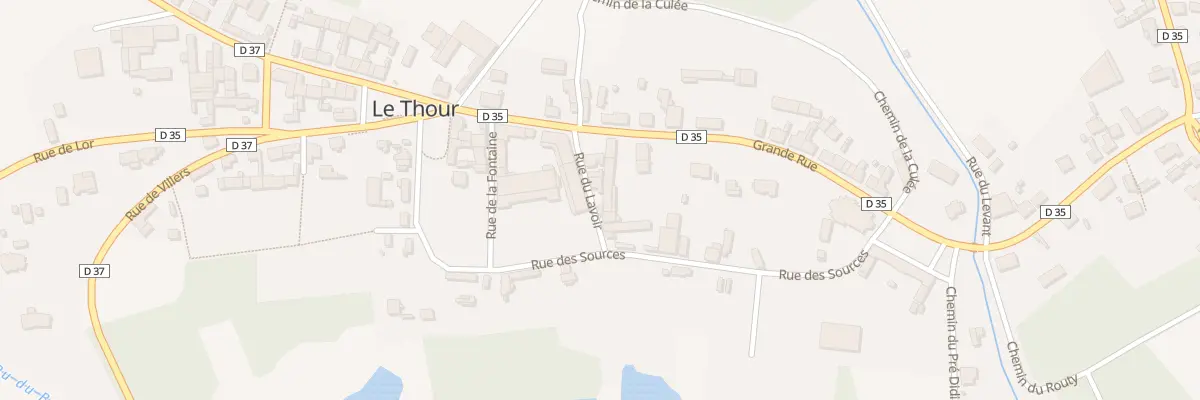 Plan du 5109 Le Thour Haut au Thour