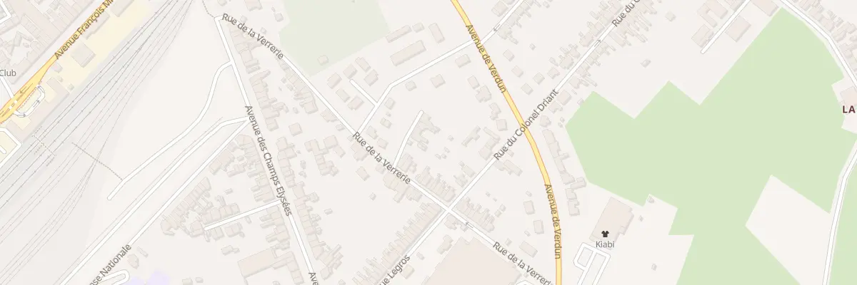 Plan du 33 Rue de la Verrerie à Hirson