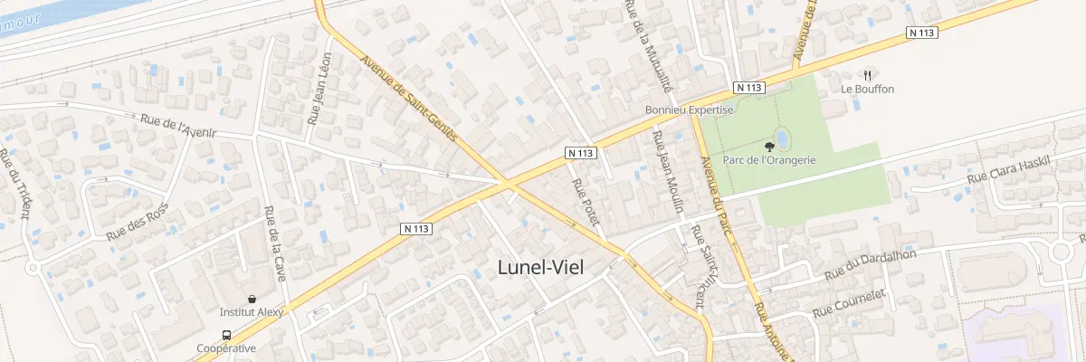Plan du 24 Rue Georges Clemenceau à Lunel-Viel