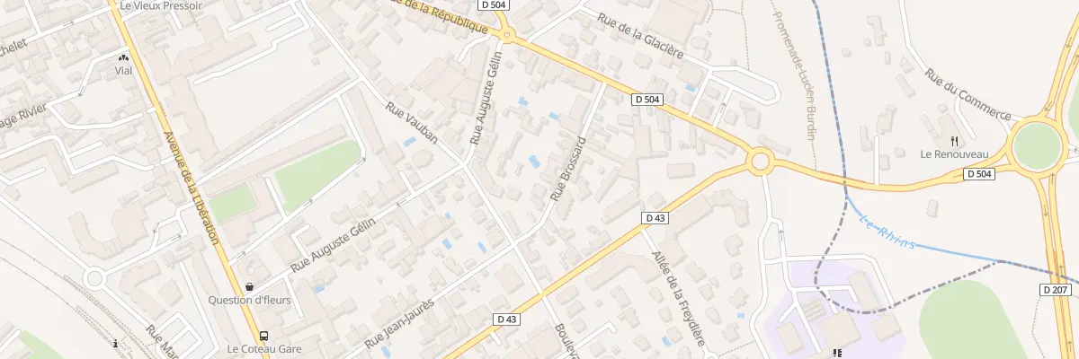 Plan du 12 Rue Brossard au Coteau