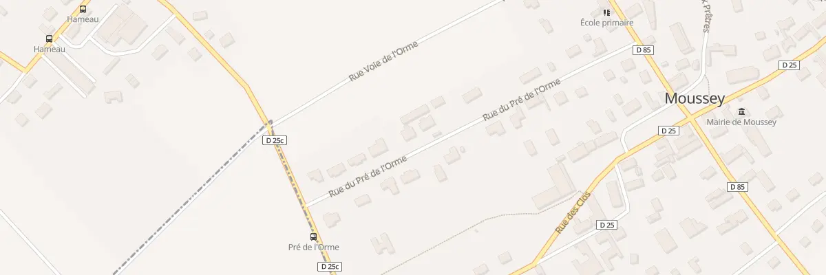 Plan du 24 Rue du Pré de l’Orme à Moussey