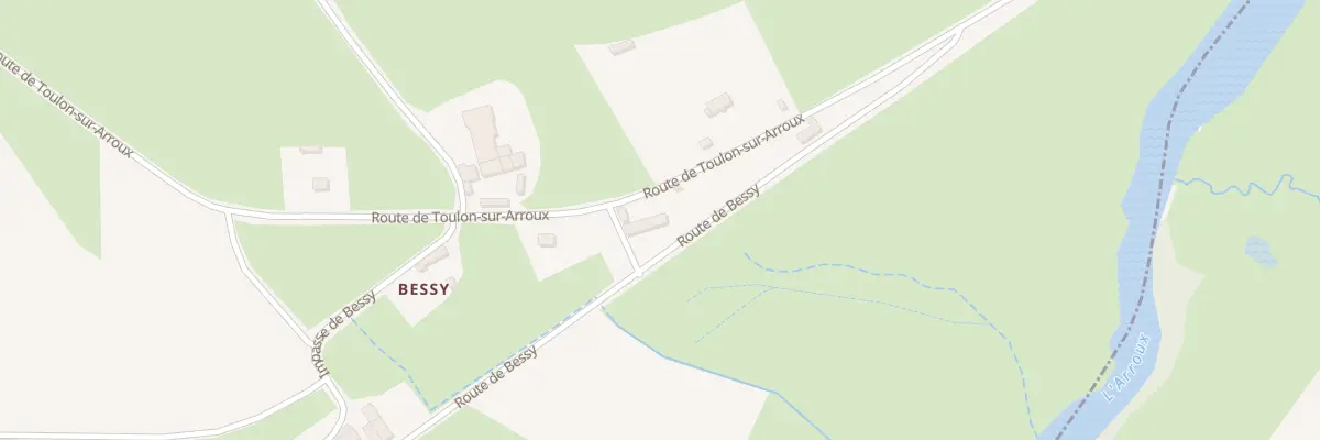 Plan du 300 Rte de Bessy à Uxeau
