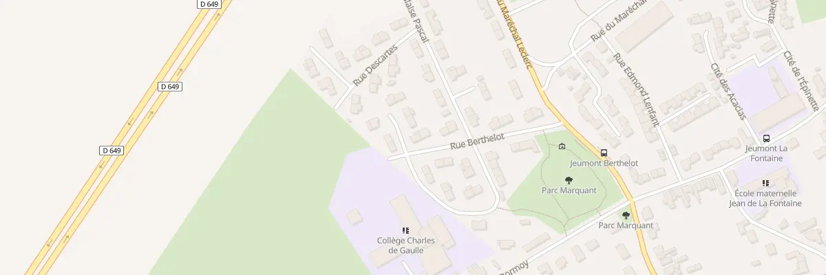 Plan du 161 Rue Berthelot à Jeumont