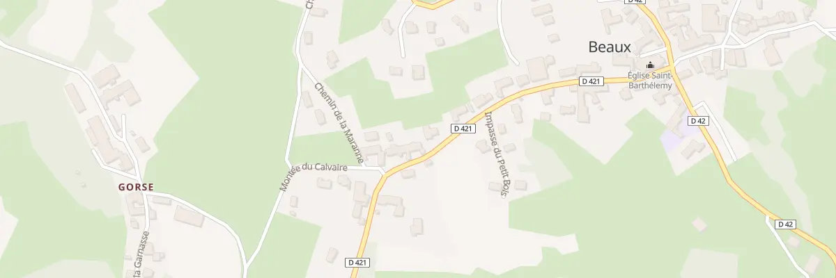 Plan du 5091 Le Maillet à Beaux
