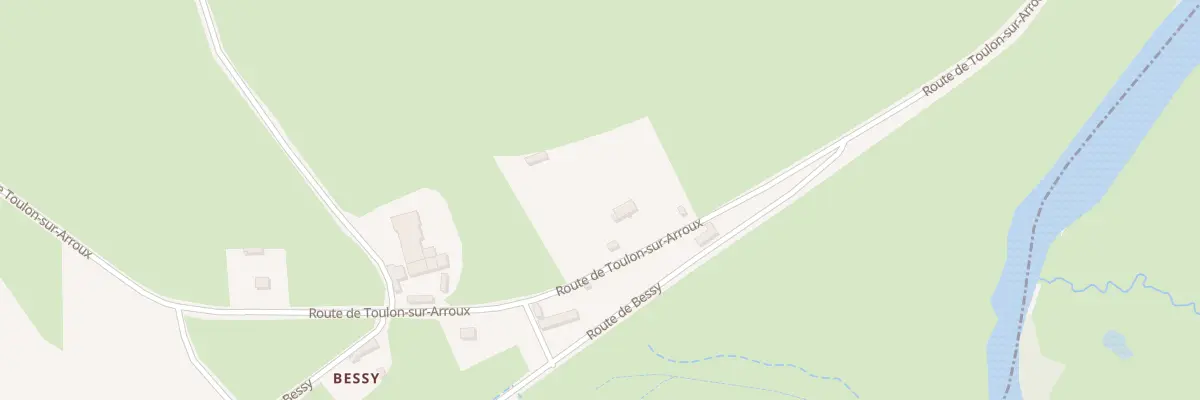 Plan du 5445 Rte de Toulon-sur-Arroux à Uxeau