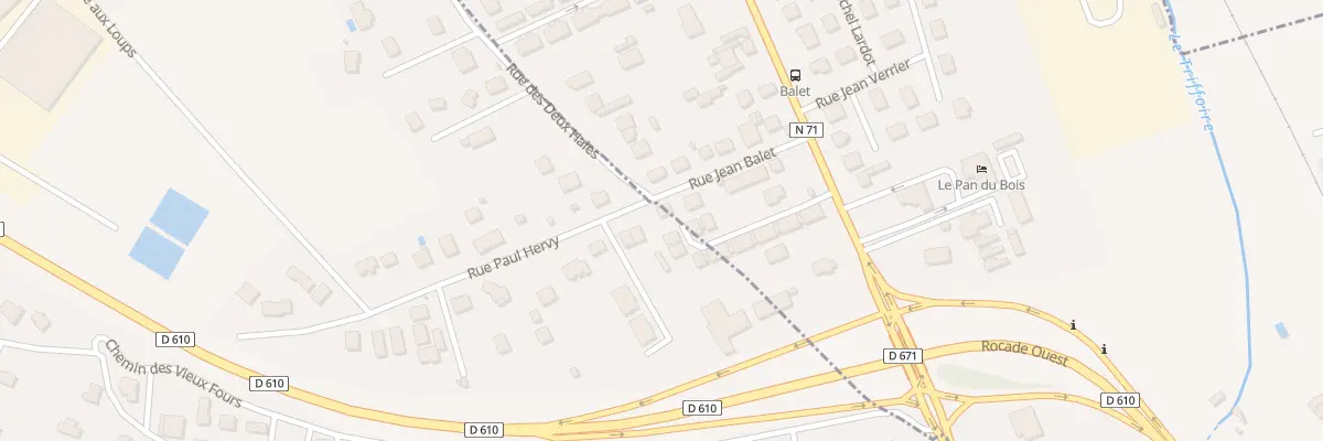 Plan du 1 Rue Paul Hervy à Rosières-près-Troyes