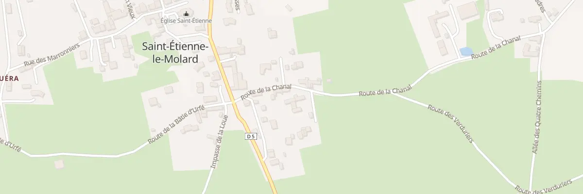 Plan du 104 Rte de la Chanal à Saint-Étienne-le-Molard
