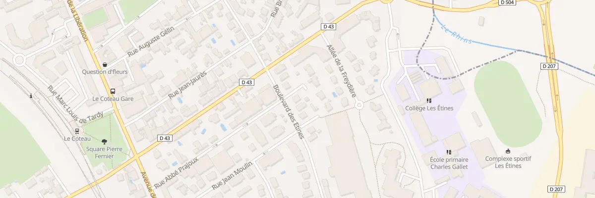 Plan du 3 Bd des Etines au Coteau