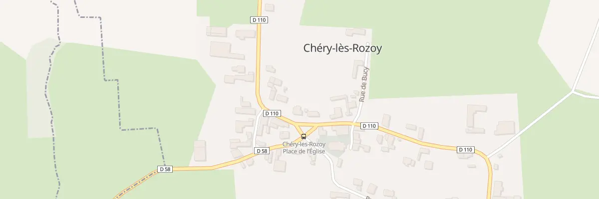 Plan du 1 Pl Place à Chéry-lès-Rozoy