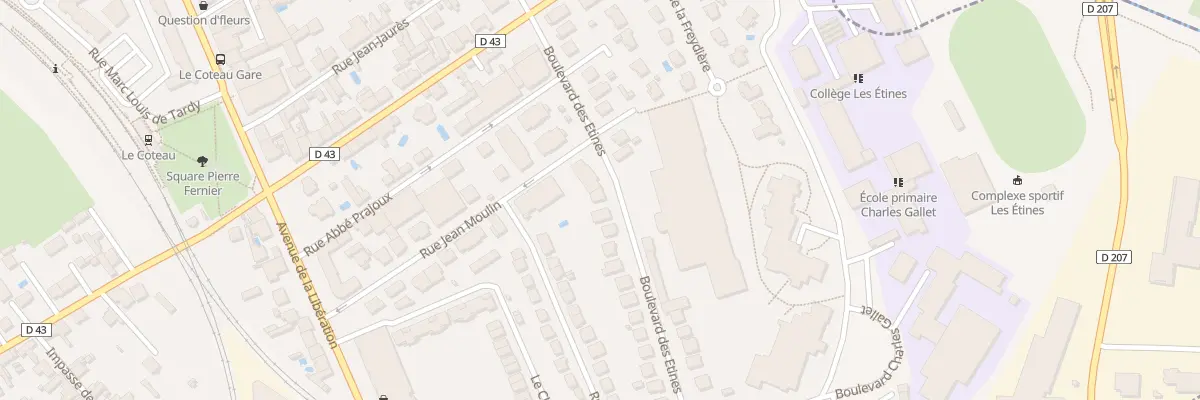 Plan du 8 Bd des Etines au Coteau