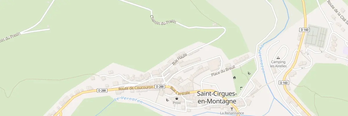 Plan du 5320 Presin à Saint-Cirgues-en-Montagne