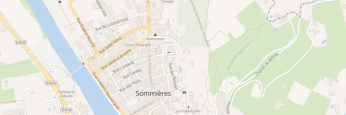 Plan du 1 Rue des Baumes à Sommières