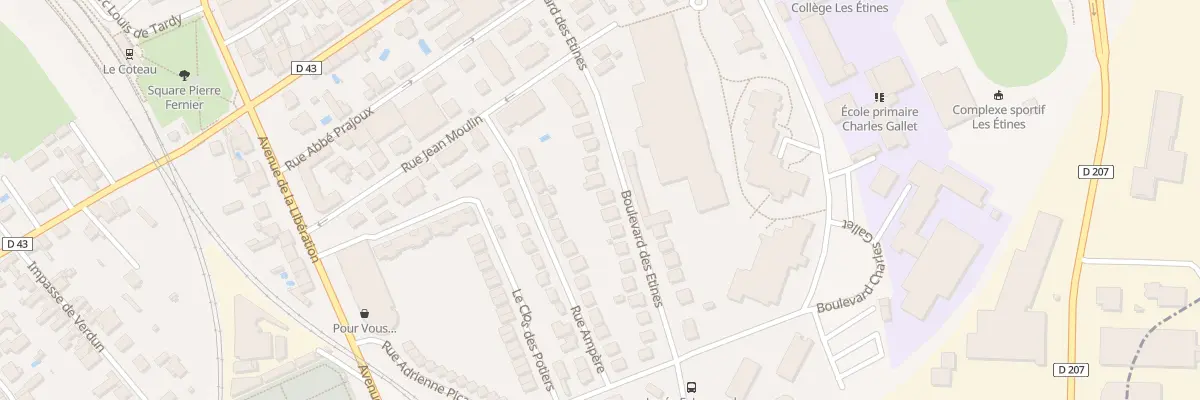 Plan du 18 Bd des Etines au Coteau