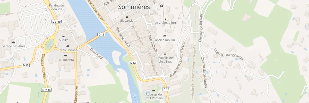 Plan du 40 Rue Taillade à Sommières