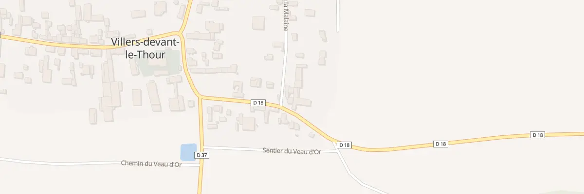 Plan du 5050 Le Village à Villers-devant-le-Thour