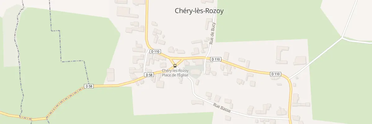 Plan du 3 Pl Place à Chéry-lès-Rozoy