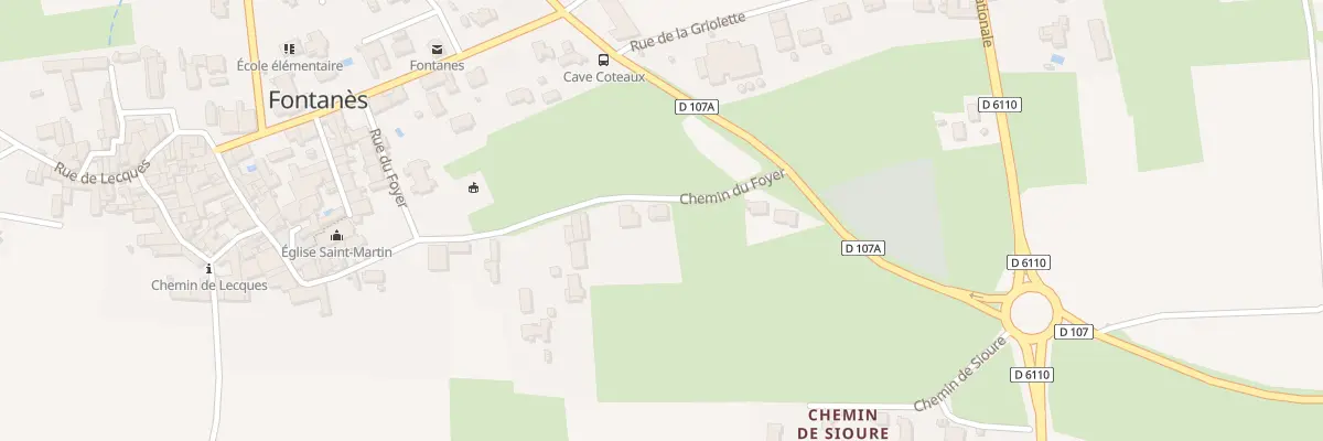 Plan du 104 Rue du Foyer à Fontanès