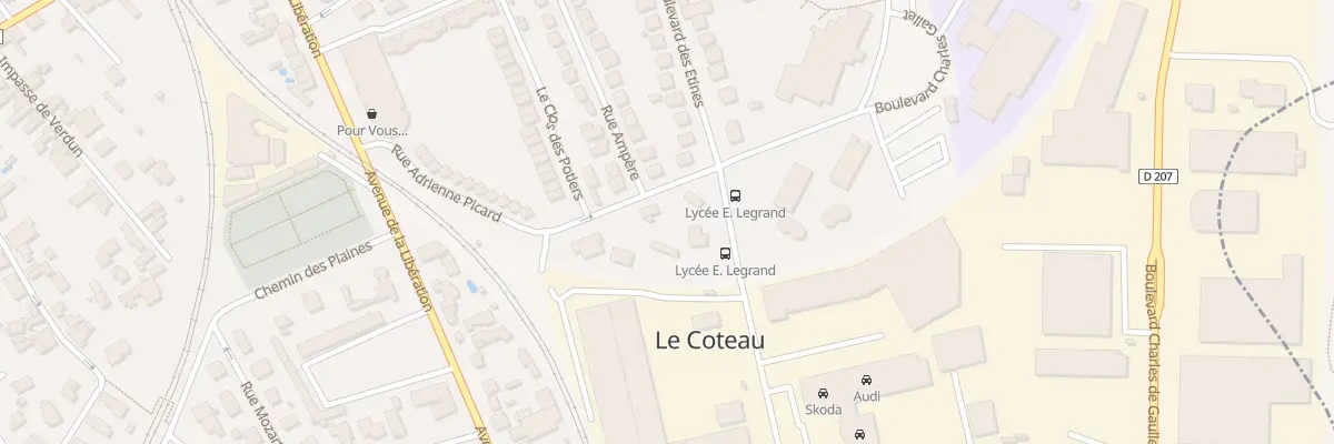 Plan du 38B Bd des Etines au Coteau