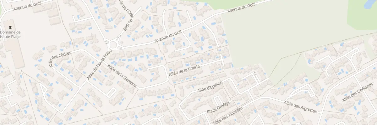 Plan du 57 All de la Prairie à La Grande-Motte