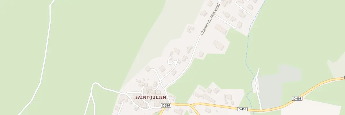 Plan du 85 Che du Travers à Saint-Julien-les-Rosiers