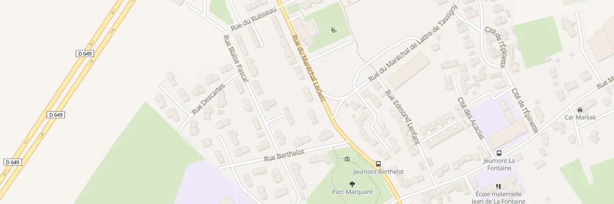 Plan du 558 Rue du Maréchal Leclerc à Jeumont