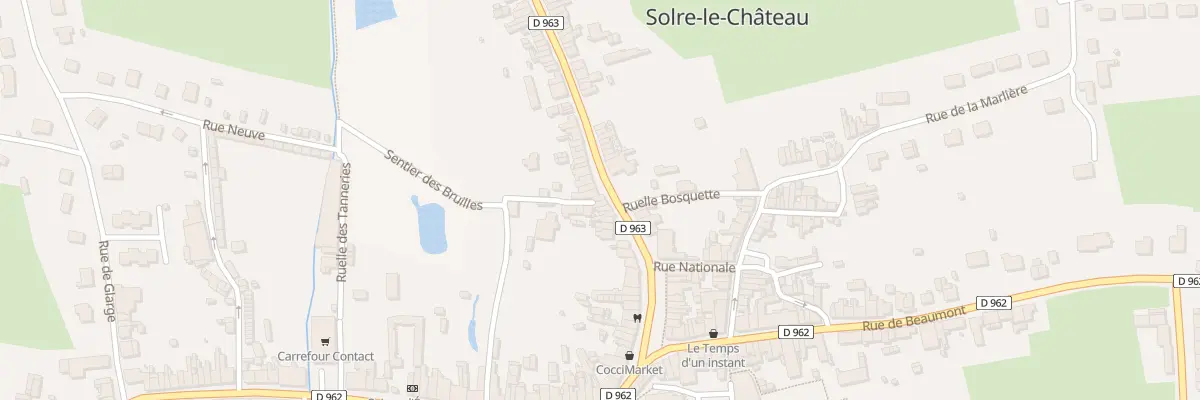 Plan du 16 Rue Leo Lagrange à Solre-le-Château