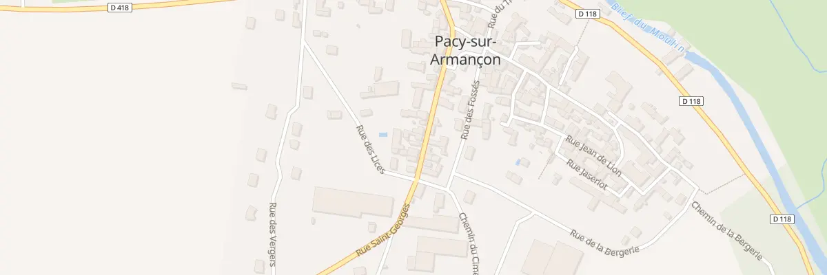 Plan du 22 Rue St Georges à Pacy-sur-Armançon