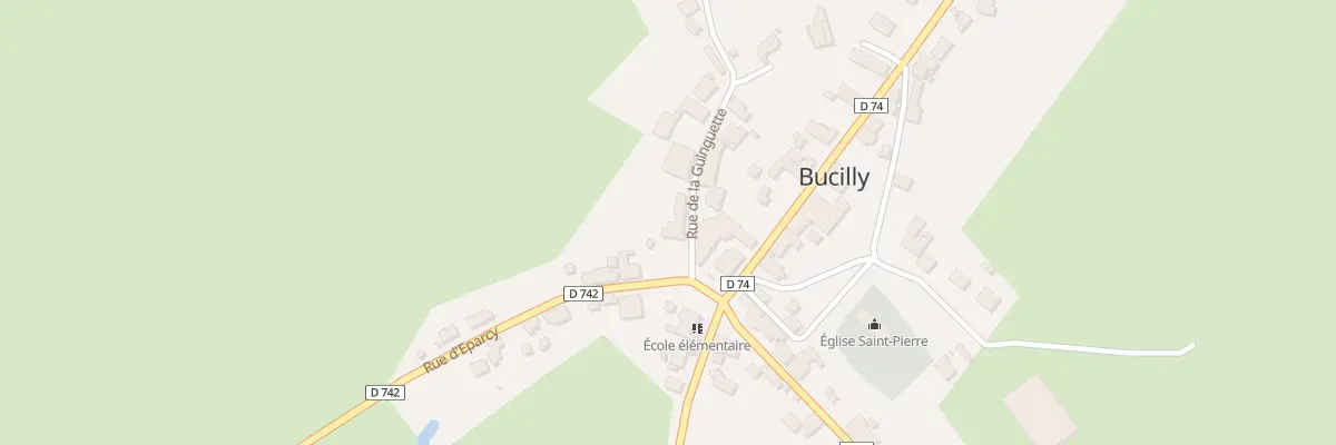 Plan du 1 Rue de la Guinguette à Bucilly