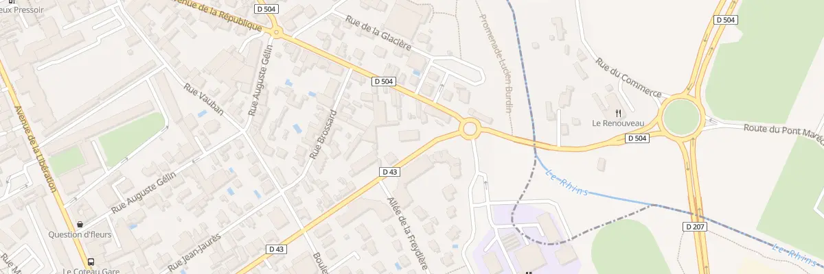 Plan du 43 Bd des Belges au Coteau
