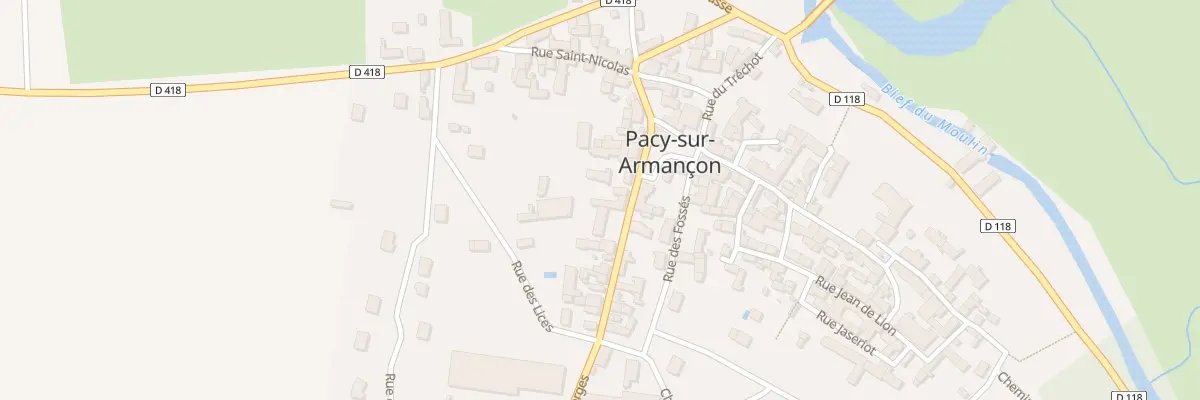 Plan du 12 Rue St Georges à Pacy-sur-Armançon