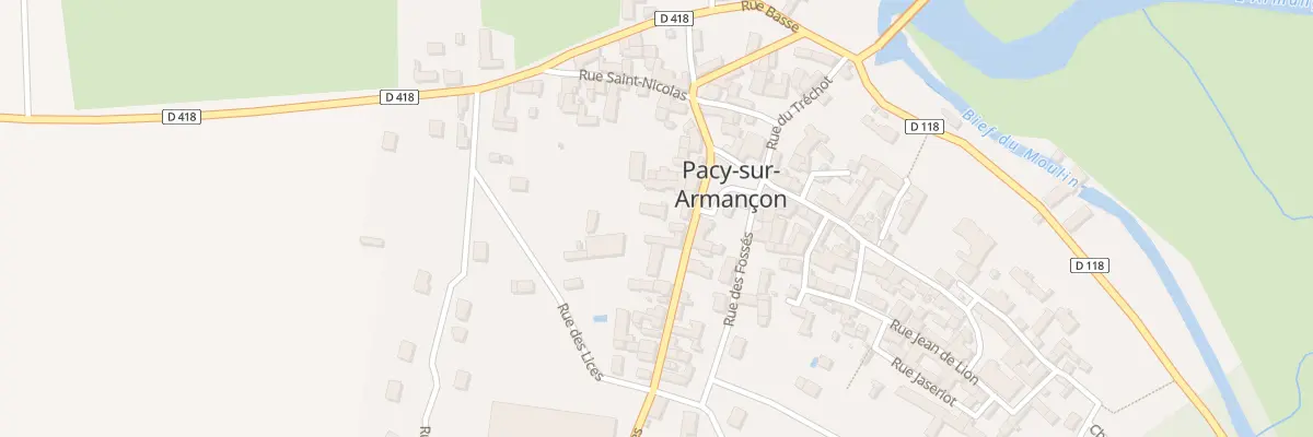 Plan du 10 Rue St Georges à Pacy-sur-Armançon